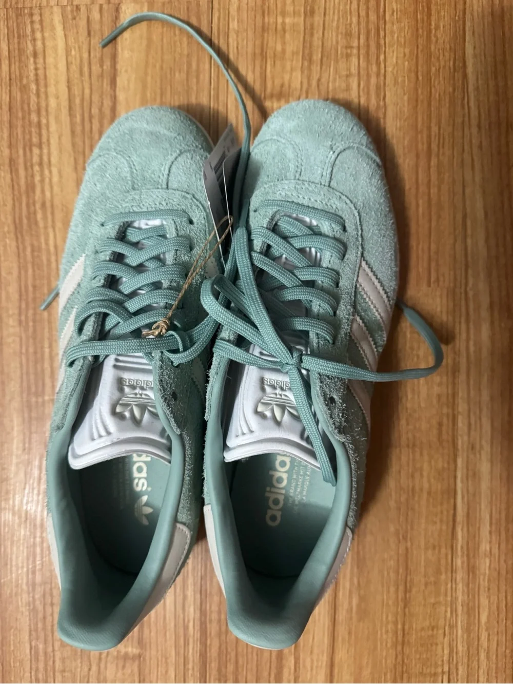 adidas Gazelle Women’s Suede Sneakers in Mint
